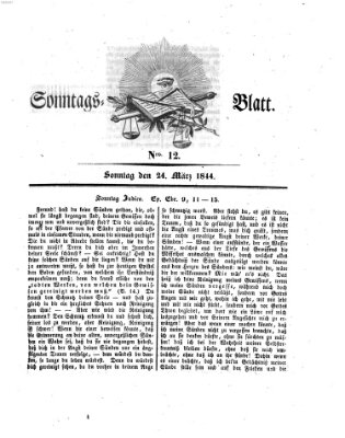 Sonntagsblatt Sonntag 24. März 1844