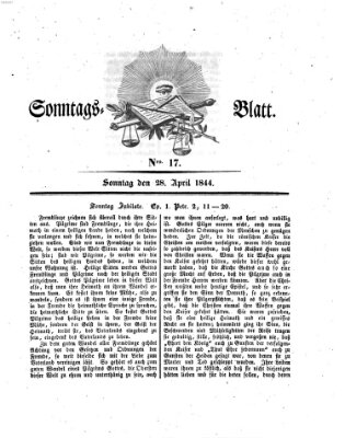 Sonntagsblatt Sonntag 28. April 1844