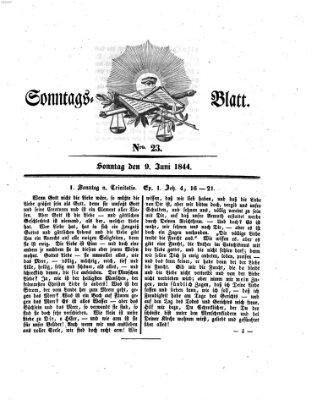 Sonntagsblatt Sonntag 9. Juni 1844