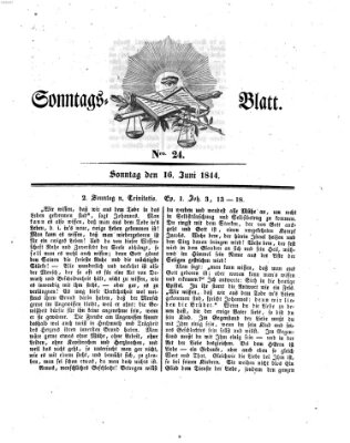 Sonntagsblatt Sonntag 16. Juni 1844