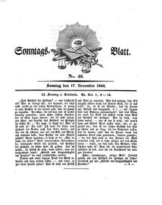 Sonntagsblatt Sonntag 17. November 1844