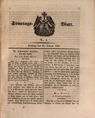 Sonntagsblatt Sonntag 26. Januar 1845