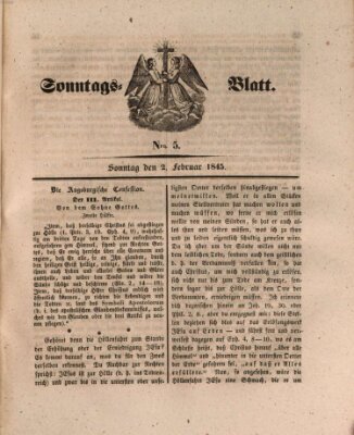 Sonntagsblatt Sonntag 2. Februar 1845