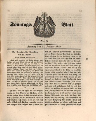 Sonntagsblatt Sonntag 23. Februar 1845