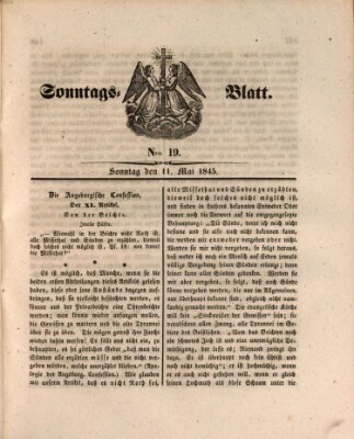 Sonntagsblatt Sonntag 11. Mai 1845