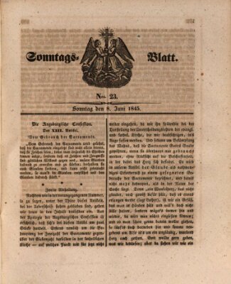 Sonntagsblatt Sonntag 8. Juni 1845