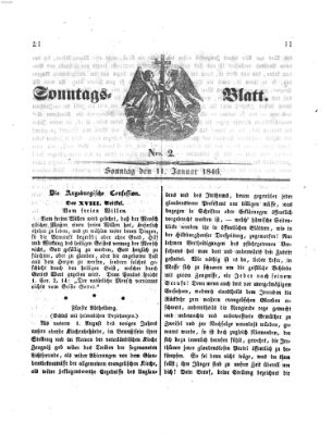 Sonntagsblatt Sonntag 11. Januar 1846