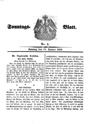 Sonntagsblatt Sonntag 18. Januar 1846