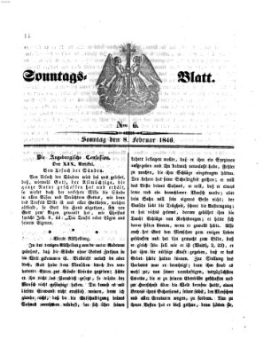 Sonntagsblatt Sonntag 8. Februar 1846