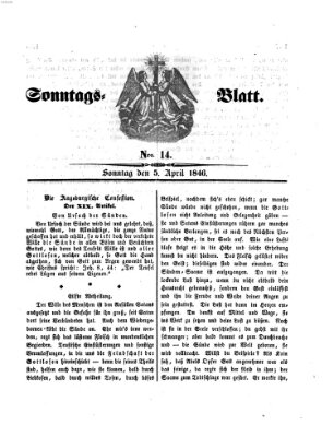 Sonntagsblatt Sonntag 5. April 1846