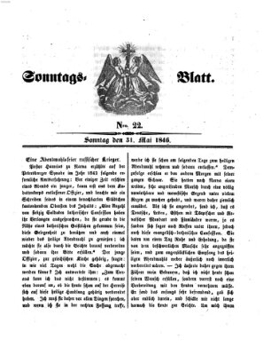 Sonntagsblatt Sonntag 31. Mai 1846