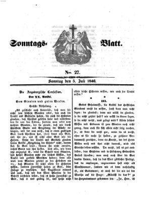 Sonntagsblatt Sonntag 5. Juli 1846