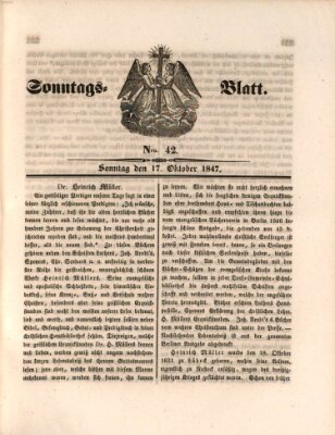 Sonntagsblatt Sonntag 17. Oktober 1847