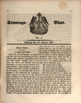 Sonntagsblatt Sonntag 23. Januar 1848