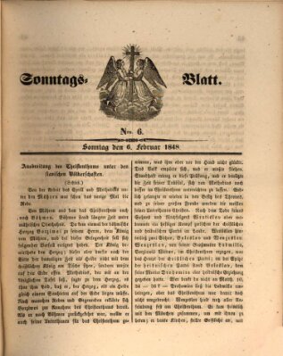 Sonntagsblatt Sonntag 6. Februar 1848