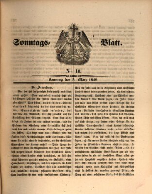 Sonntagsblatt Sonntag 5. März 1848