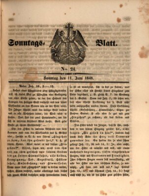 Sonntagsblatt Sonntag 11. Juni 1848