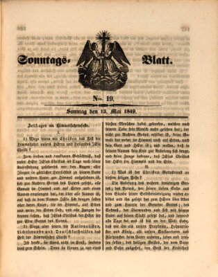 Sonntagsblatt Sonntag 13. Mai 1849