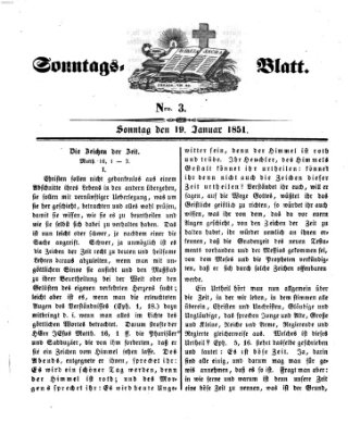 Sonntagsblatt Sonntag 19. Januar 1851