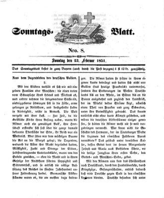 Sonntagsblatt Sonntag 23. Februar 1851