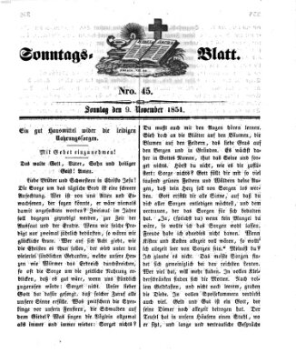 Sonntagsblatt Sonntag 9. November 1851