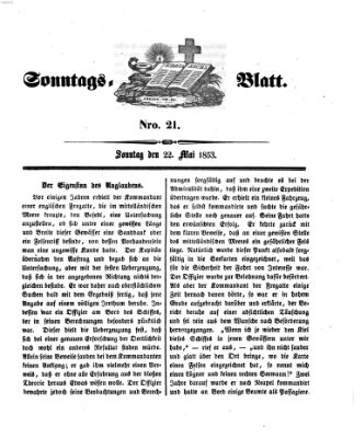 Sonntagsblatt Sonntag 22. Mai 1853