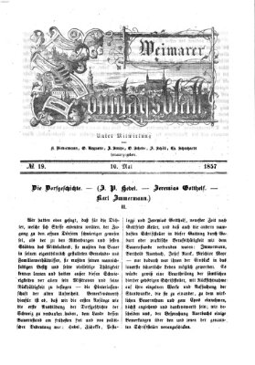 Weimarer Sonntagsblatt Sonntag 10. Mai 1857