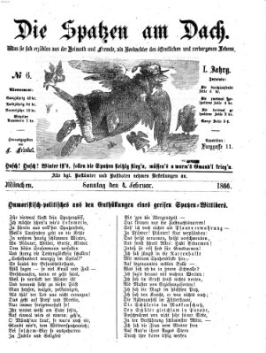 Die Spatzen am Dach (Stadtfraubas) Sonntag 4. Februar 1866