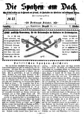 Die Spatzen am Dach (Stadtfraubas) Sonntag 7. Oktober 1866