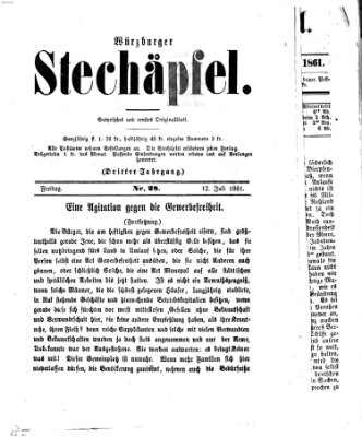 Würzburger Stechäpfel Freitag 12. Juli 1861