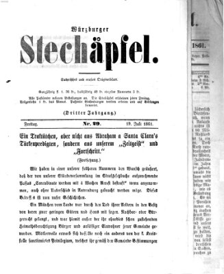 Würzburger Stechäpfel Freitag 19. Juli 1861