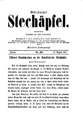 Würzburger Stechäpfel Freitag 30. August 1861