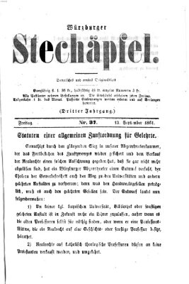 Würzburger Stechäpfel Freitag 13. September 1861