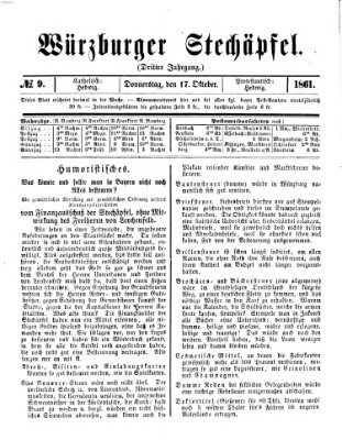 Würzburger Stechäpfel Donnerstag 17. Oktober 1861