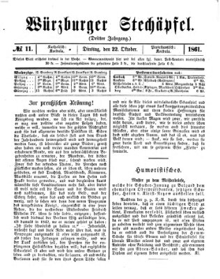 Würzburger Stechäpfel Dienstag 22. Oktober 1861