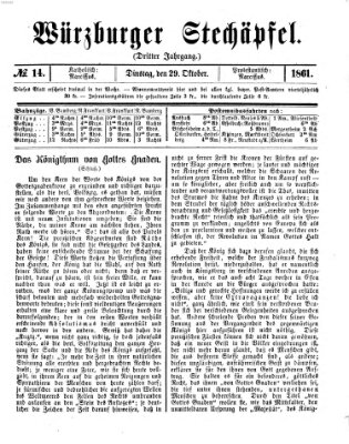 Würzburger Stechäpfel Dienstag 29. Oktober 1861