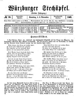 Würzburger Stechäpfel Samstag 9. November 1861