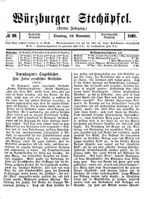 Würzburger Stechäpfel Dienstag 19. November 1861