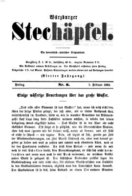 Würzburger Stechäpfel Freitag 7. Februar 1862