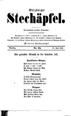 Würzburger Stechäpfel Samstag 21. Juni 1862