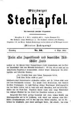 Würzburger Stechäpfel Samstag 6. September 1862