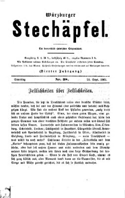 Würzburger Stechäpfel Samstag 20. September 1862