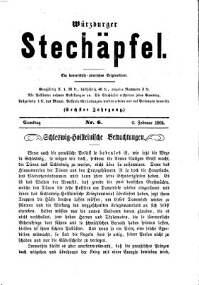 Würzburger Stechäpfel Samstag 6. Februar 1864