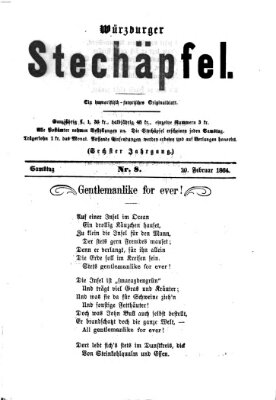 Würzburger Stechäpfel Samstag 20. Februar 1864