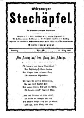 Würzburger Stechäpfel Samstag 19. März 1864