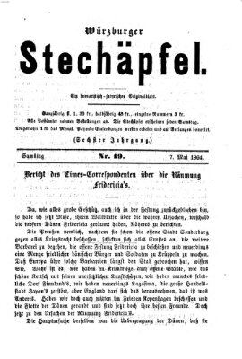 Würzburger Stechäpfel Samstag 7. Mai 1864