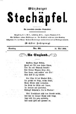 Würzburger Stechäpfel Samstag 21. Mai 1864