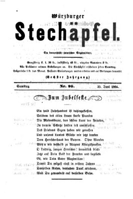 Würzburger Stechäpfel Samstag 25. Juni 1864