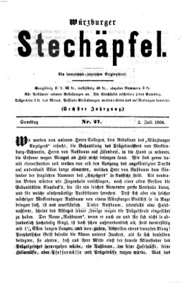 Würzburger Stechäpfel Samstag 2. Juli 1864