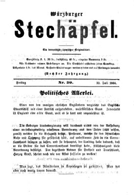 Würzburger Stechäpfel Freitag 22. Juli 1864